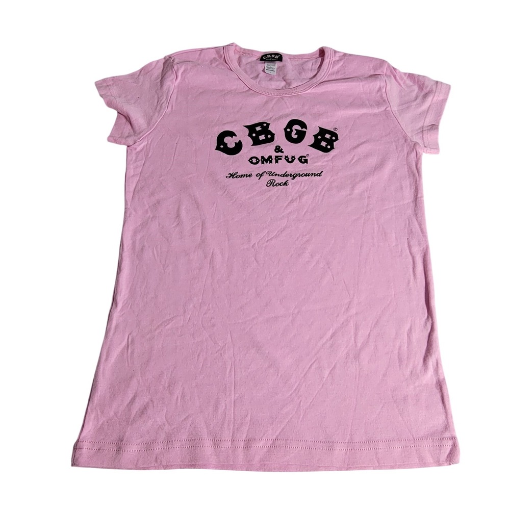 CBGB OMFUG Home of Underground Rock Pink Graphic T-Shirt Large Made in USA